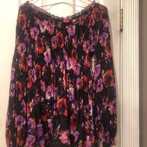 Ladies sunny Leigh floral empire waist blouse
